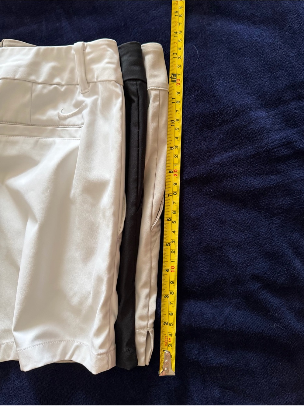 Nike Women's Golf Shorts Trio in Black, White & Tan(Cream). - Picture 4 of 7